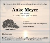 eine Anzeige