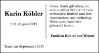 eine Anzeige